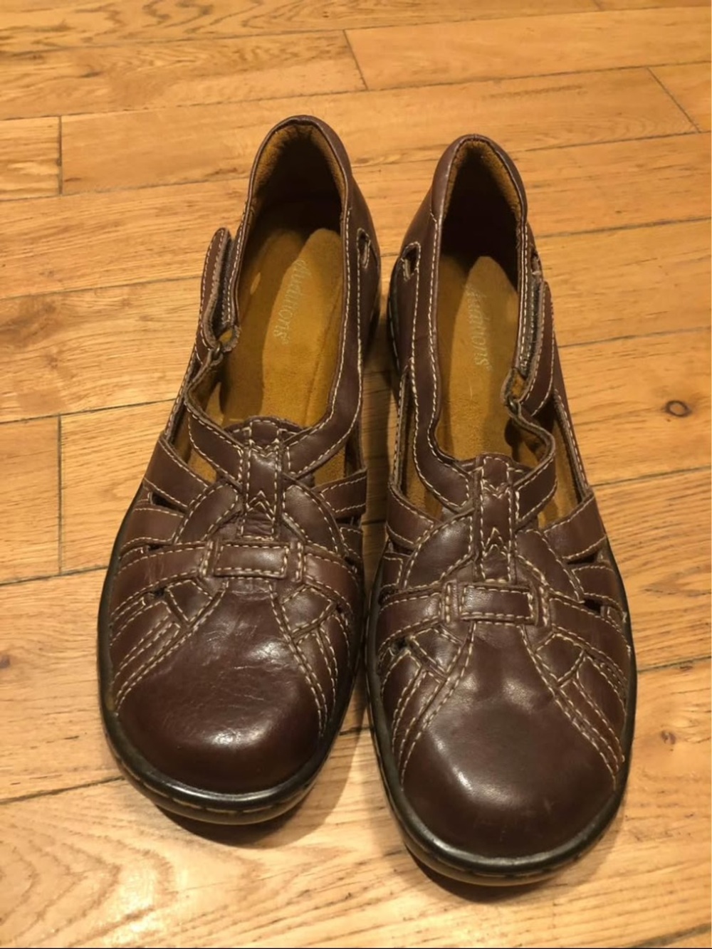 auditions brown shoes 9.5 S (slim) great condition leather upper.